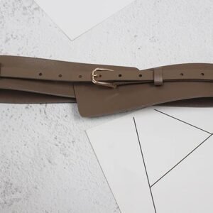 Pu Leather Multicolor Asymmetrical Long Belt