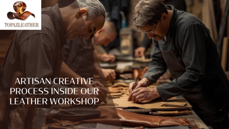 Artisan Creative Process Inside Our Leather Workshop
