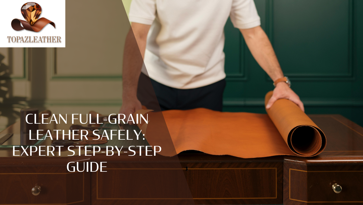 Clean Full-Grain Leather Safely