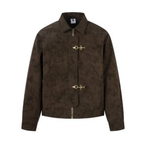 Leather jacket Harrington jacket for men