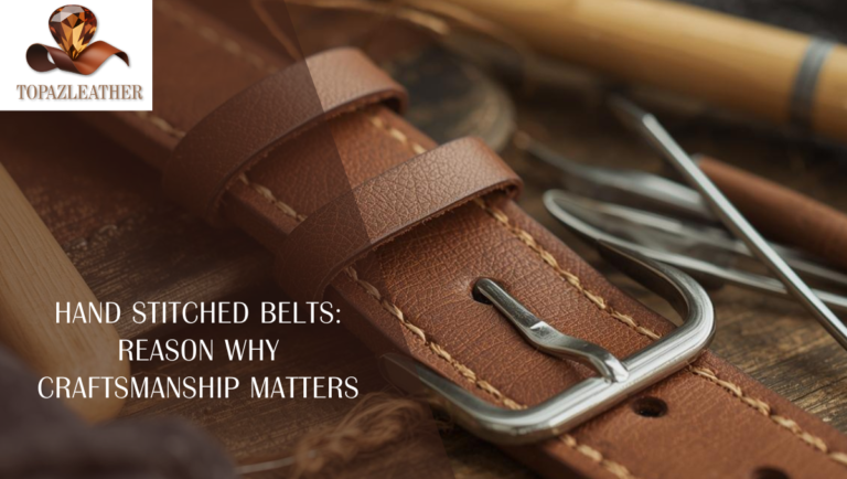 Hand Stitched Belts: Reason Why Craftsmanship Matters