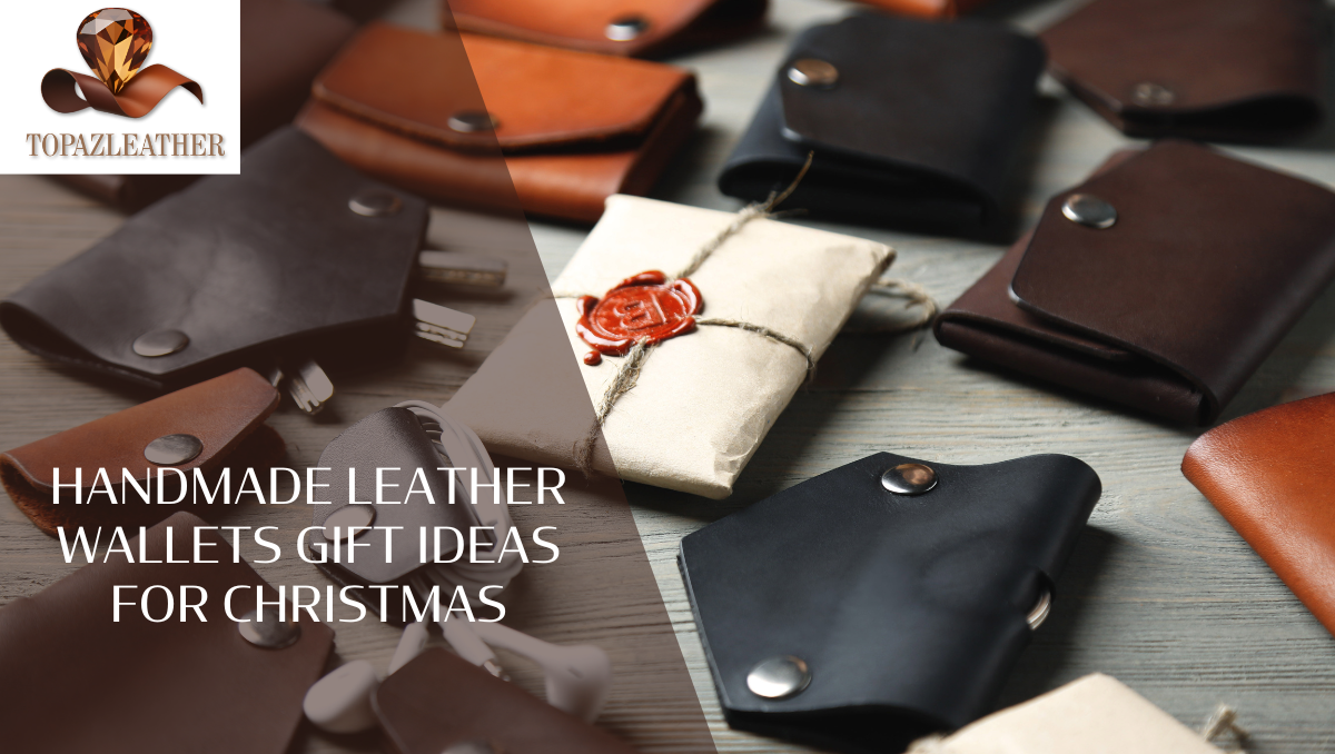 Handmade leather wallets gift