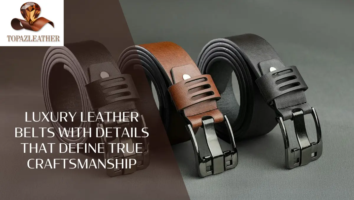 Luxury leather belts