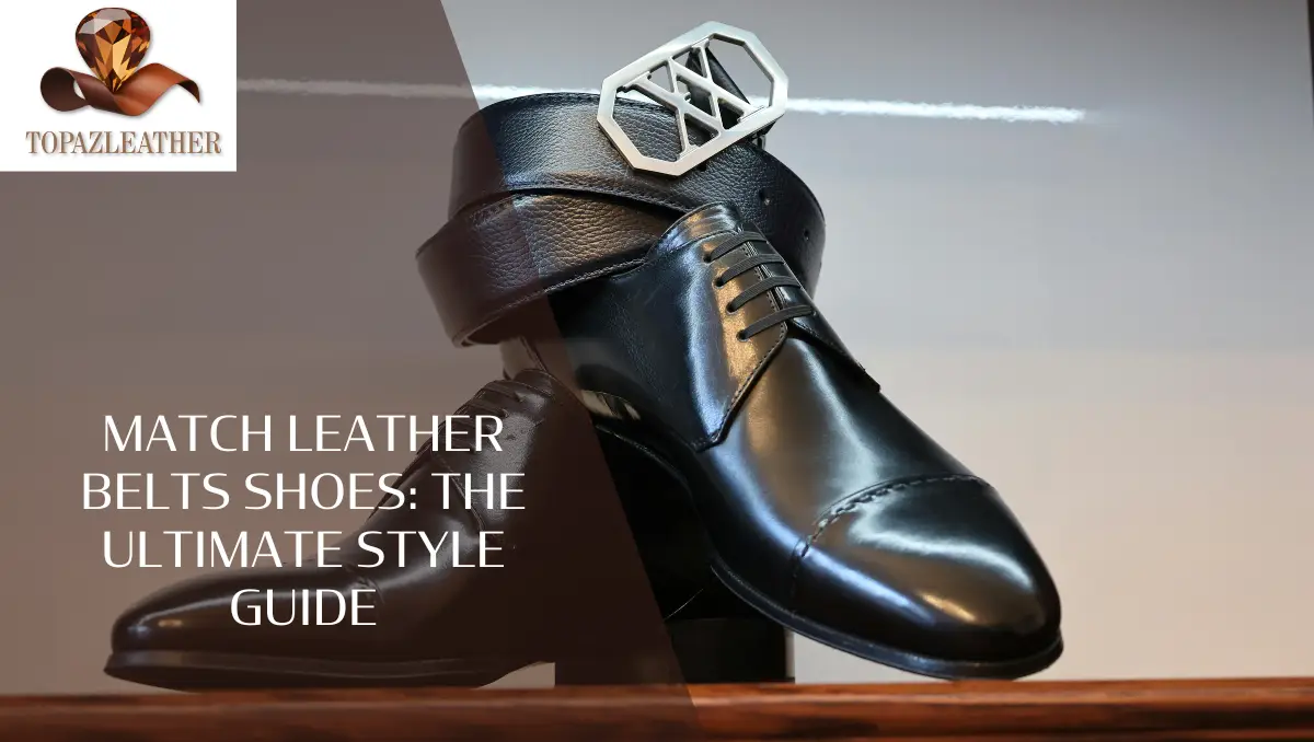 Match Leather Belts Shoes: