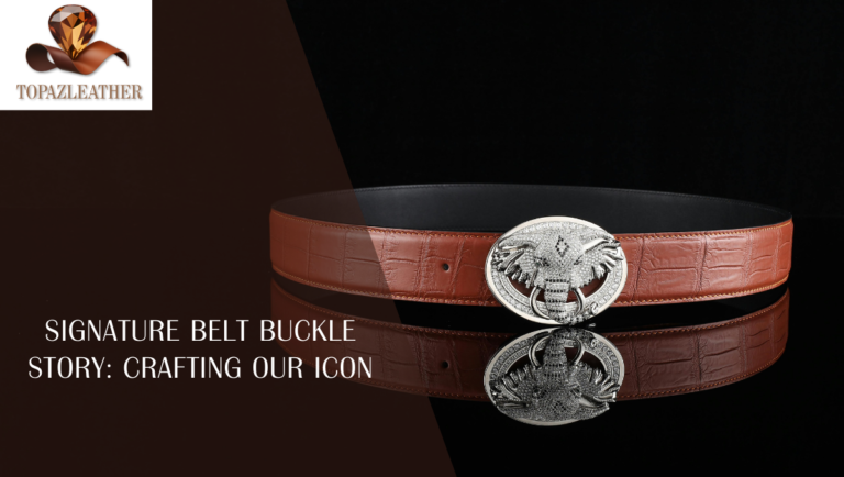 Signature belt buckle story: Crafting Our Icon