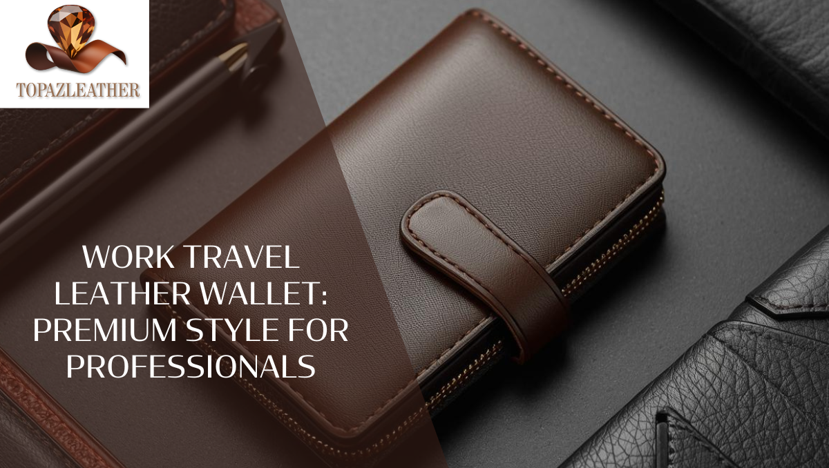 work travel leather wallet