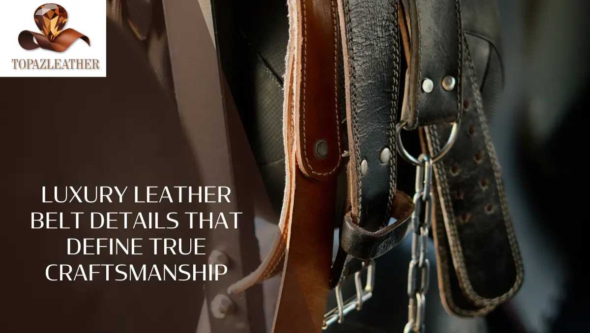 Luxury leather belts