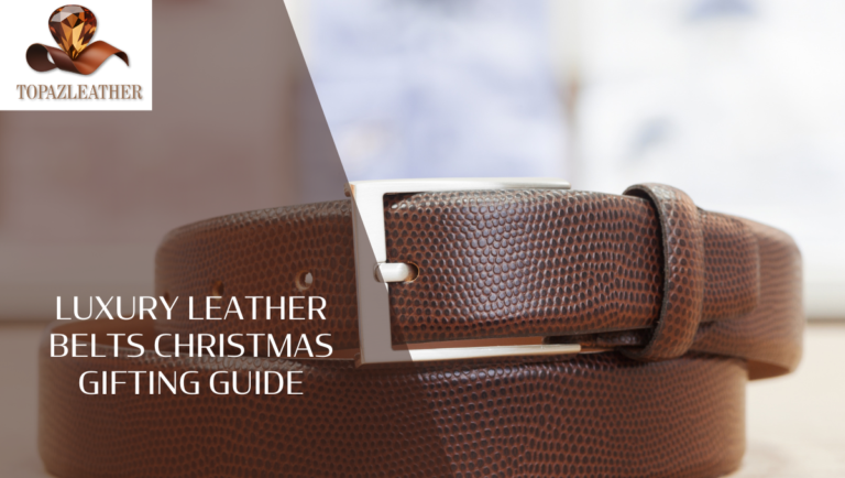 luxury leather belts Christmas gifting guide