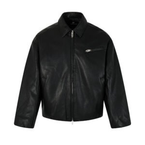 Leather jacket and cotton jacket