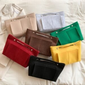 Large Capacity Hand Held Felt Women's Bag Hand Bag Lazy Cosmetic Bag Travel Storage Bag Girl Large Bag