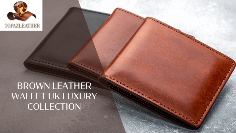 Brown leather wallet UK Luxury Collection