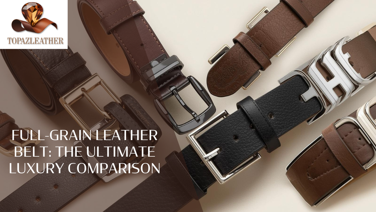 Full-grain leather belt