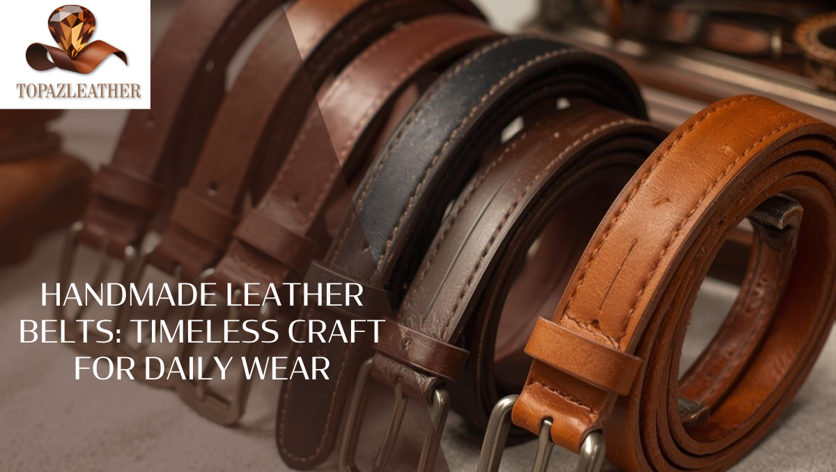 Handmade leather belts