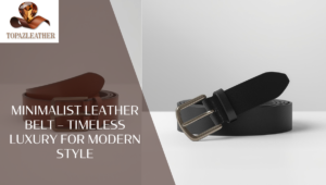 Minimalist leather belt