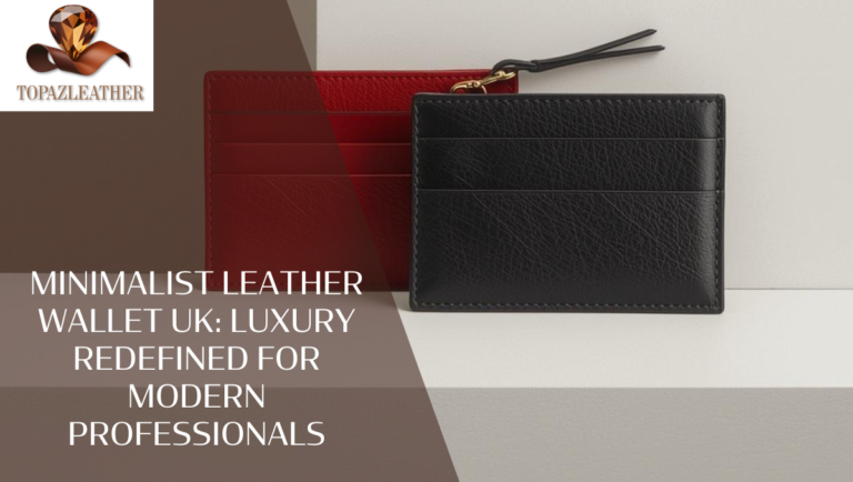Minimalist leather wallet UK: Luxury Redefined for Modern