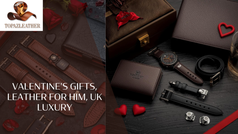 Valentine’s gifts, leather for him, UK Luxury