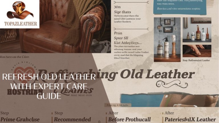 Refresh old leather with Expert Care Guide