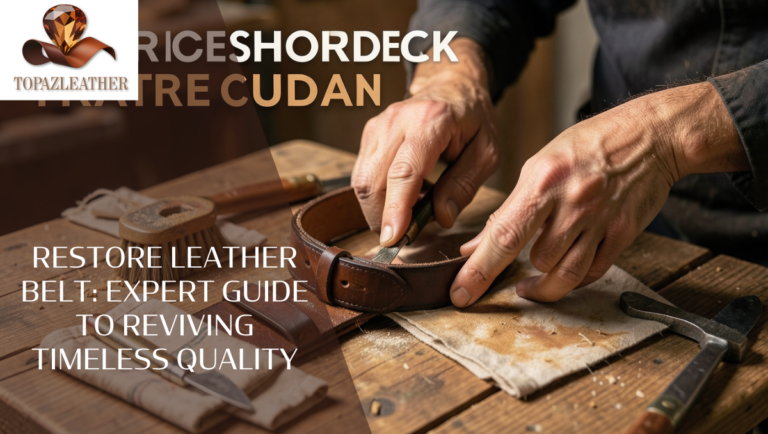 Restore leather belt: Expert Guide to Reviving Timeless Quality