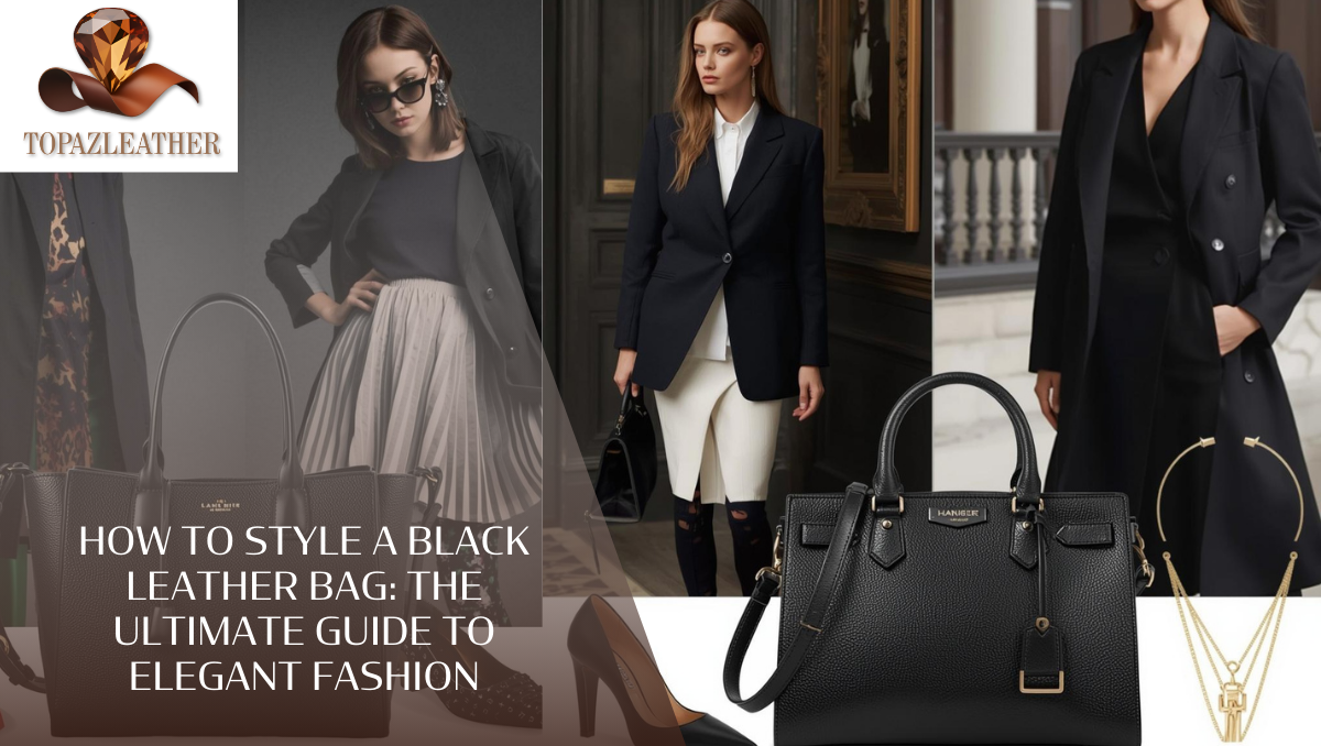 How to Style a Black Leather Bag